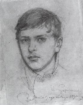 Autoportret St. Wyspiaskigo z roku 1890