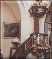 Barokowa ambona z pierwszej po. XVIII w.