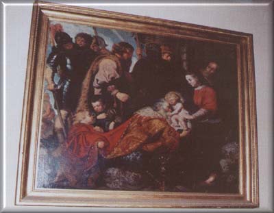 Obraz pdzla jakuba Jordaensa (1593-1678) ze szkoy flamandzkiej - ''Pokon Trzech Krli''.